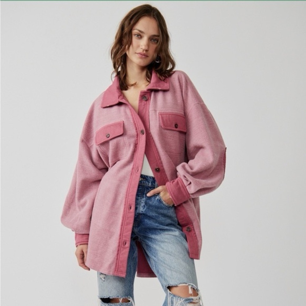 Free People fuchsia/magenta Ruby Jacket NWOT